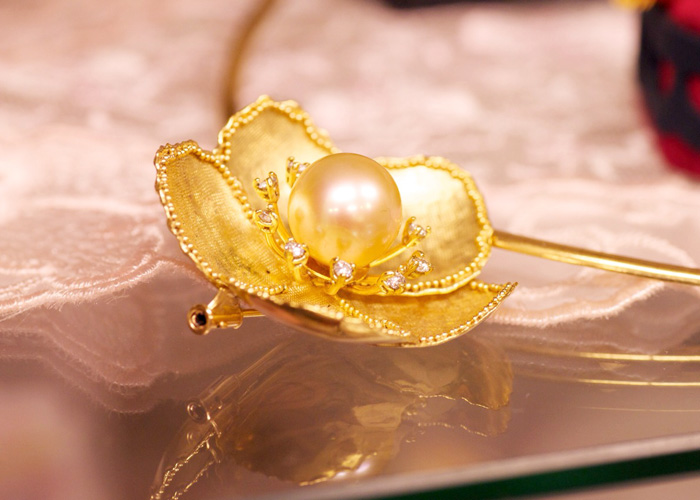 真珠の魅力 成人式のお祝い ピンク系の和珠（あこや真珠）